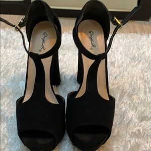 6inch black  heels